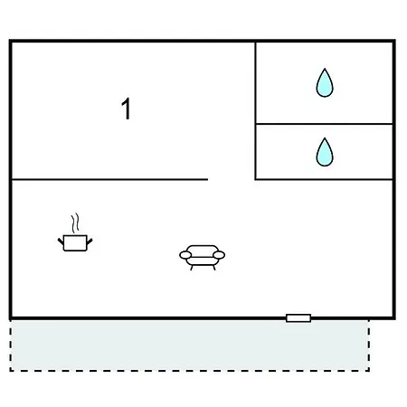 1 Bedroom Awesome In アパート オパティヤ